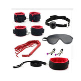 7 Pcs/set Sex Products Erotic Toys for Adults BDSM  Bondage Set Handcuffs Nipple Clamps Gag Whip Rope   For Couples