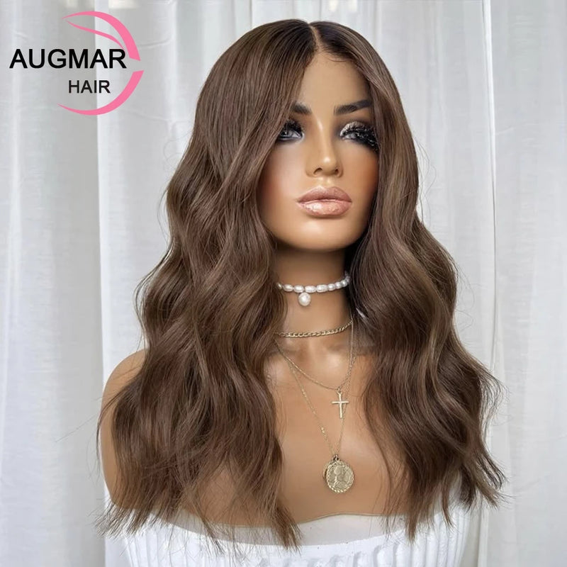 Short Brown Body Wave Human Hair Wigs 200 Density 13x6 HD Lace Frontal Wig Transparent Virgin 13x4 360 Lace Front Wig Human Hair