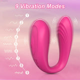 Dildo Vibrator Adults Sex Toys For Women Double Penetration Vagina Vibration Clitoris Stimulate G-Spot Couple Female Sexy Toys