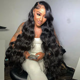 Body Wave 13x6 Hd Lace Frontal Wigs For Women Brazilian Hair Loose Water Wave Pre Plucked 40 Inch 13x4 Lace Front Human Hair Wig