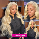 Luvin Brazilian 30 Inch 613 Honey Blonde Color 13x6 Lace Front Wigs Body Wave Hd 13x4 Lace Frontal Human Hair Wigs For Women
