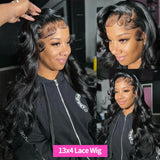 Body Wave 13x6 Hd Lace Frontal Wigs For Women Brazilian Hair Loose Water Wave Pre Plucked 40 Inch 13x4 Lace Front Human Hair Wig